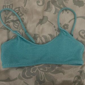 Textured Teal bikini top